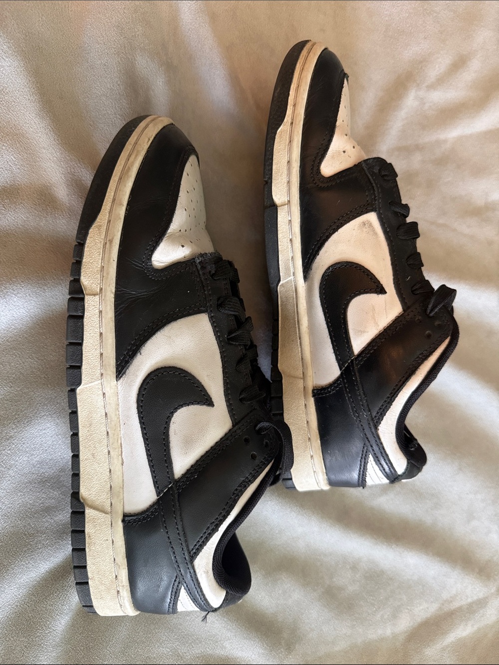 Nike Dunks Low, Panda, black and white, men’s size 8.5